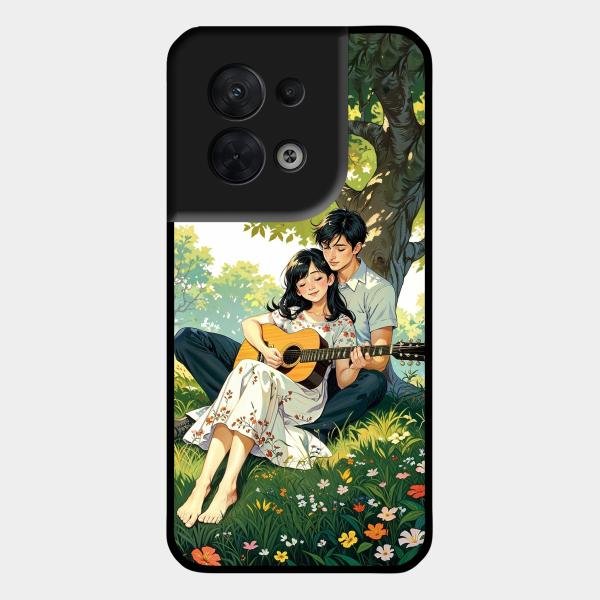 Strings of Love Glass Case Cover For Oppo Reno 8 5G