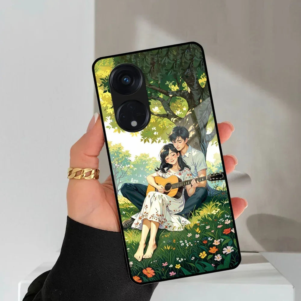 Strings of Love Glass Case Cover For Oppo - ShopOnCliQ