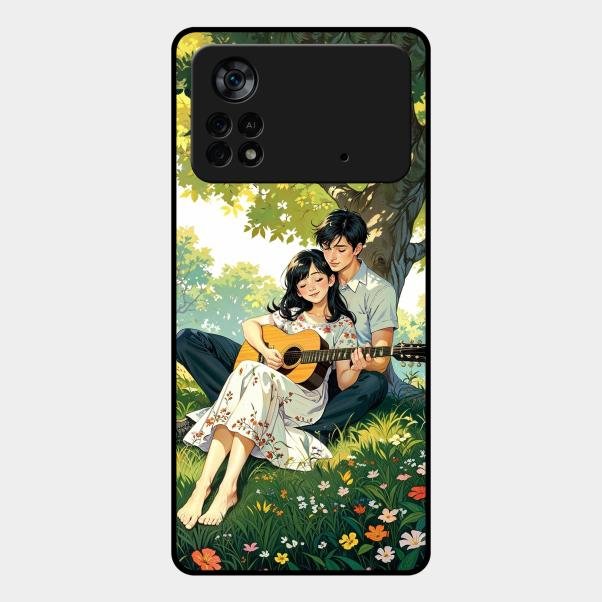 Strings of Love Glass Case Cover For Poco X4 Pro 5G