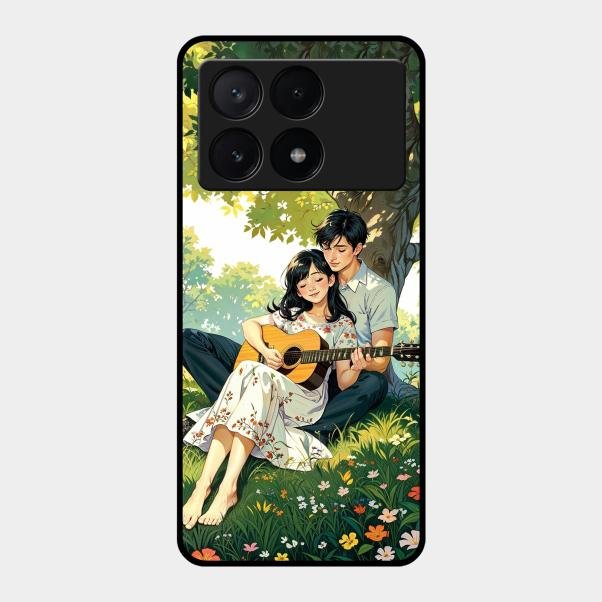 Strings of Love Glass Case Cover For Poco X6 Pro 5G