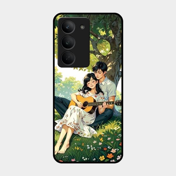 Strings of Love Glass Case Cover For Realme 14X 5G