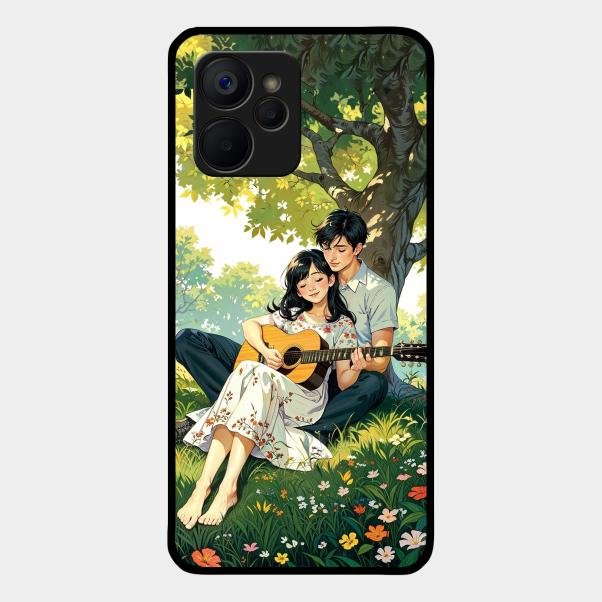Strings of Love Glass Case Cover For Realme 9I 5G