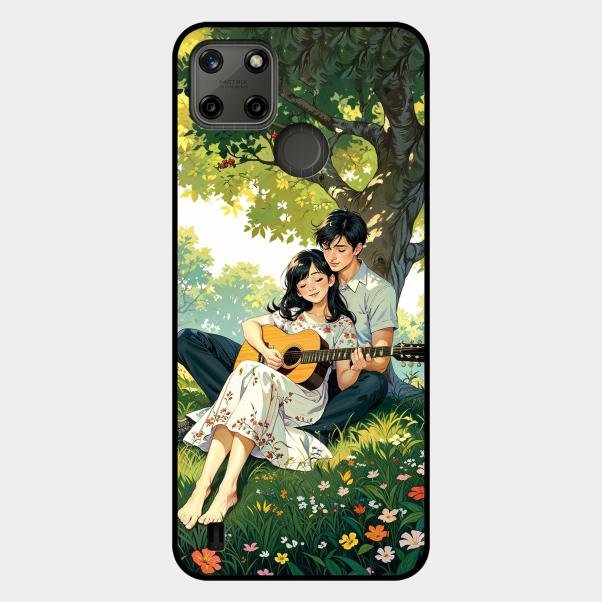 Strings of Love Glass Case Cover For Realme C25Y
