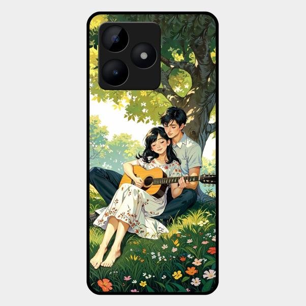 Strings of Love Glass Case Cover For Realme C53