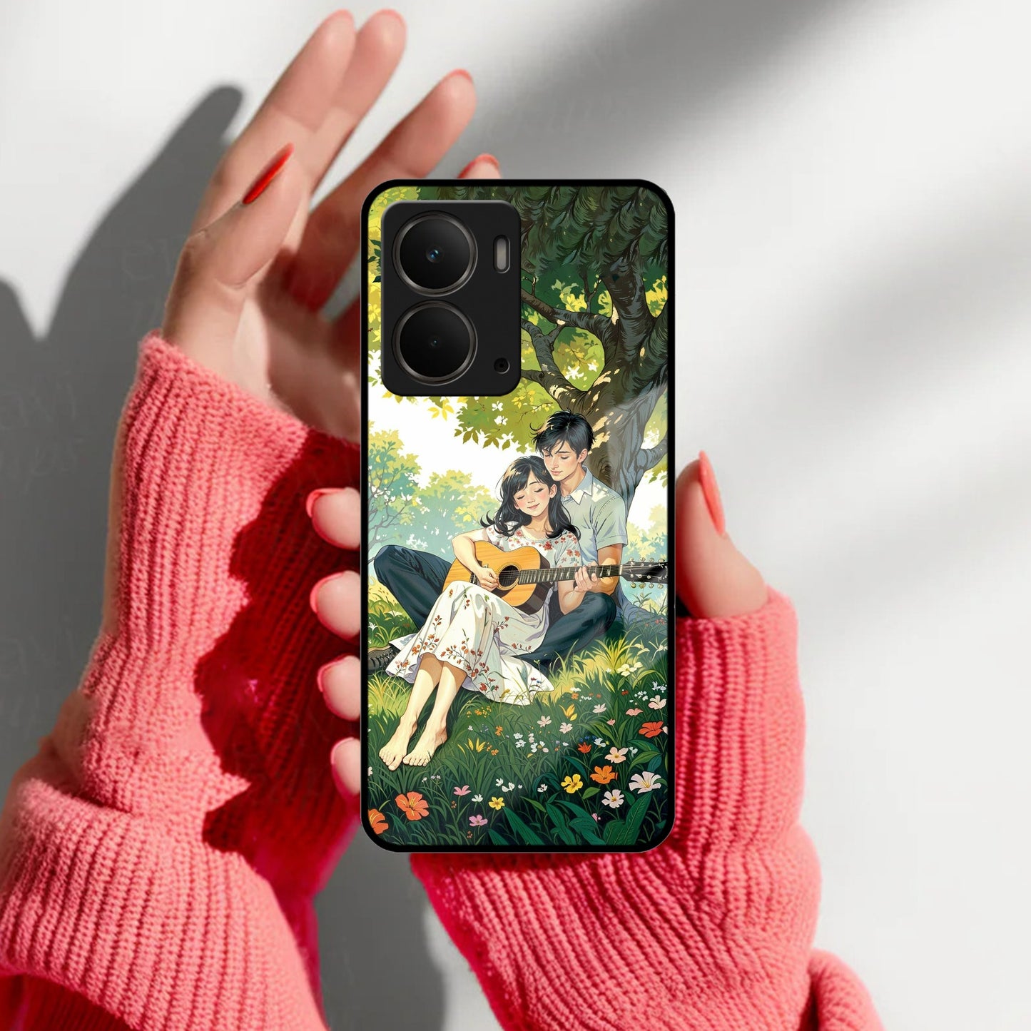 Strings of Love Glass Case Cover For Realme/Narzo