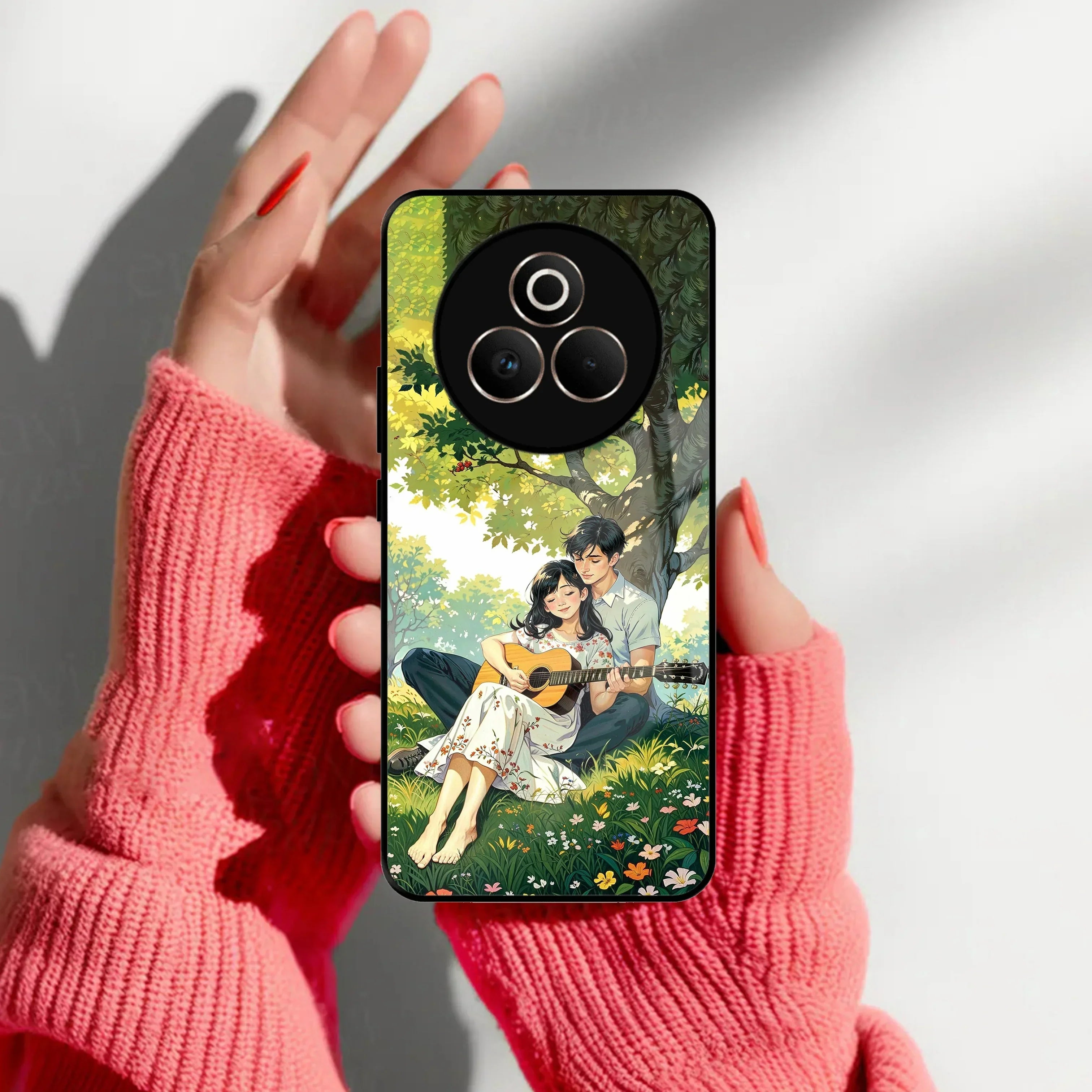 Strings of Love Glass Case Cover For Realme/Narzo - ShopOnCliQ