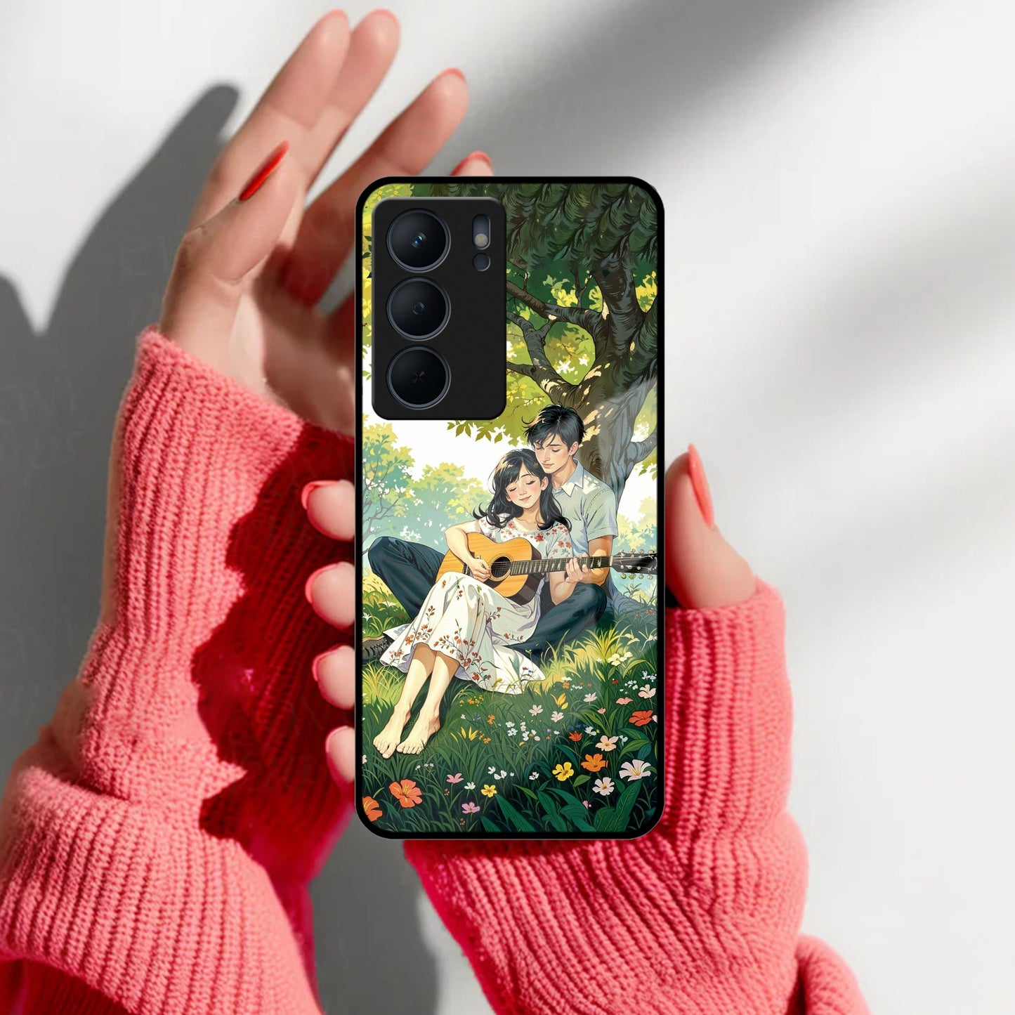 Strings of Love Glass Case Cover For Realme/Narzo