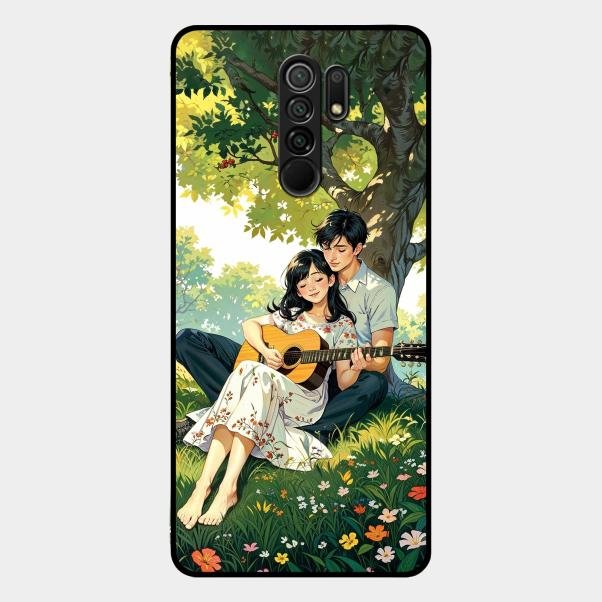 Strings of Love Glass Case Cover For Redmi 9 Prime