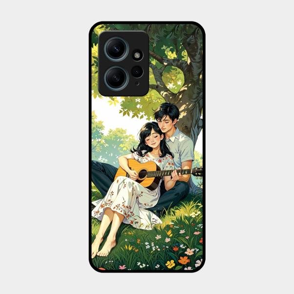 Strings of Love Glass Case Cover For Redmi Note 12 4G