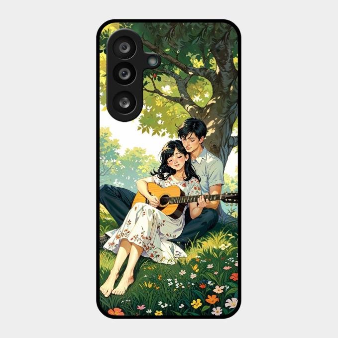 Strings of Love Glass Case Cover For Samsung Galaxy F55 5G
