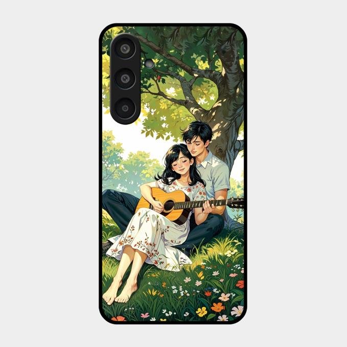 Strings of Love Glass Case Cover For Samsung Galaxy M35 5G