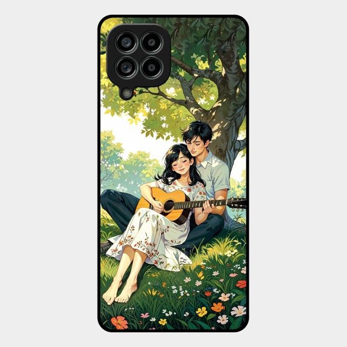 Strings of Love Glass Case Cover For Samsung Galaxy M53 5G