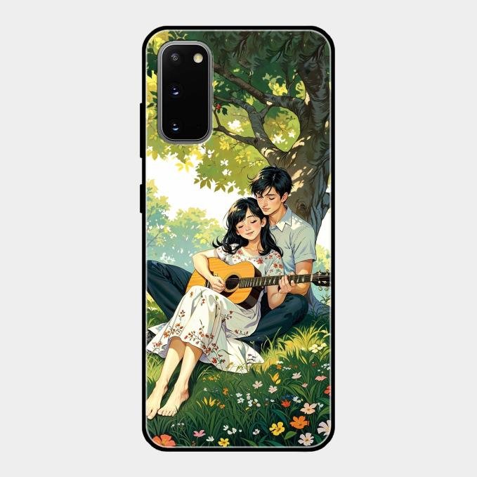 Strings of Love Glass Case Cover For Samsung Galaxy S20