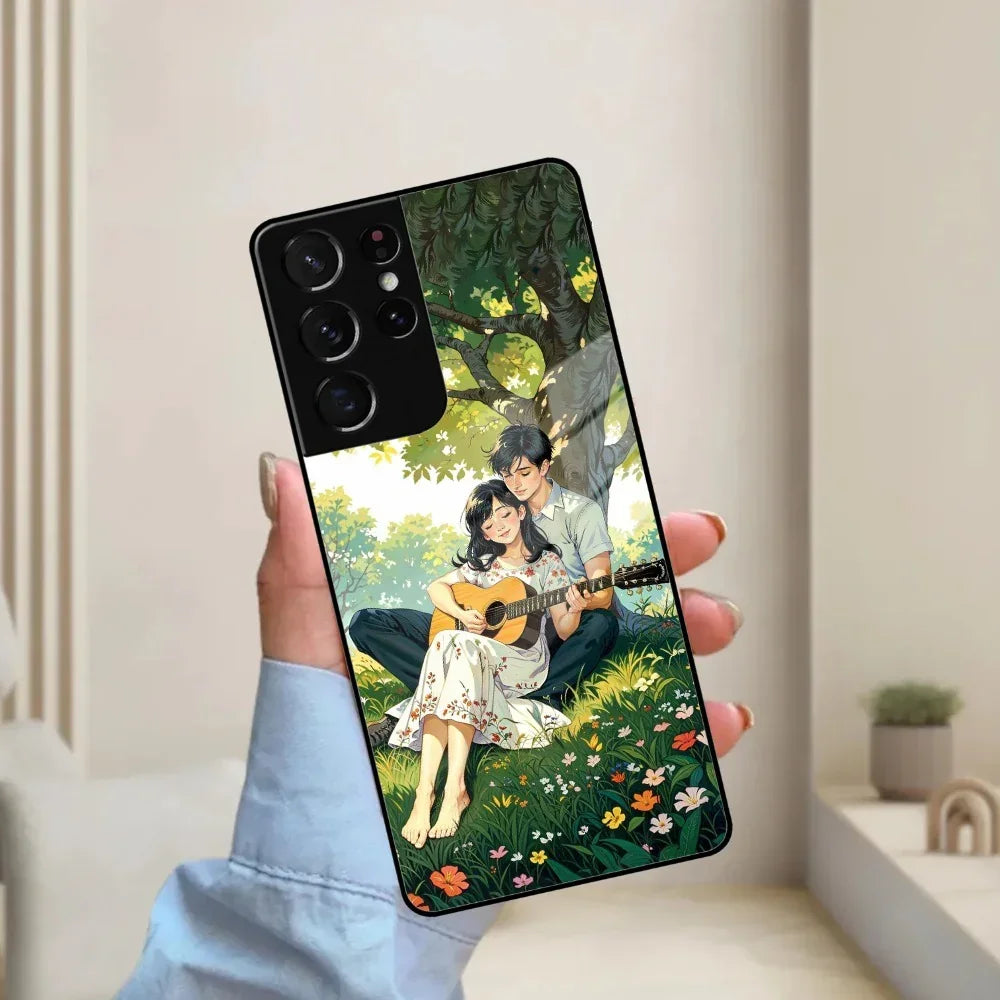 Strings of Love Glass Case Cover For Samsung - ShopOnCliQ