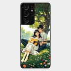 Strings of Love Glass Case Cover For Samsung Galaxy S21 Ultra