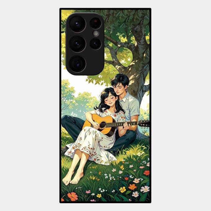 Strings of Love Glass Case Cover For Samsung Galaxy S22 Ultra 5G