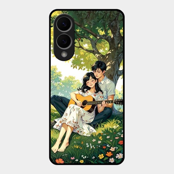 Strings of Love Glass Case Cover For Samsung Galaxy S25 Edge 5G