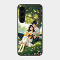 Strings of Love Glass Case Cover For Samsung Galaxy S25 Plus 5G