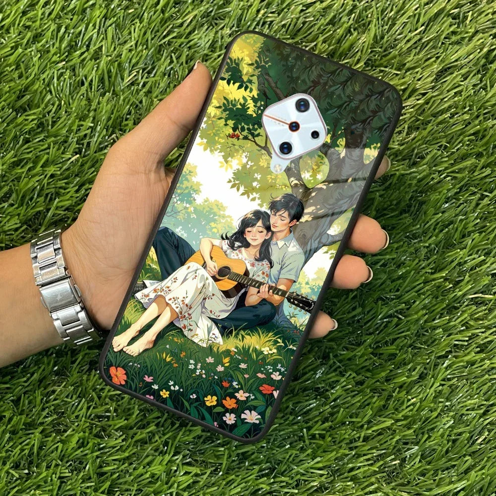 Strings of Love Glass Case Cover For Vivo - ShopOnCliQ