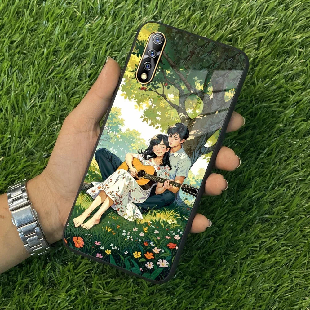 Strings of Love Glass Case Cover For Vivo - ShopOnCliQ