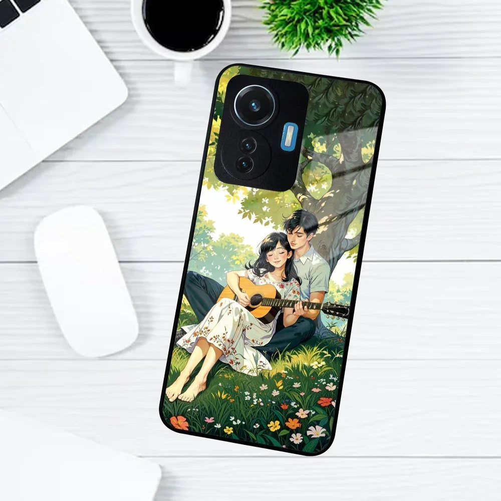 Strings of Love Glass Case Cover For Vivo - ShopOnCliQ