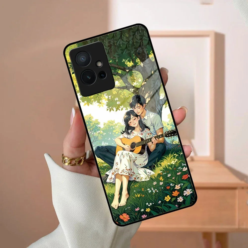 Strings of Love Glass Case Cover For Vivo - ShopOnCliQ