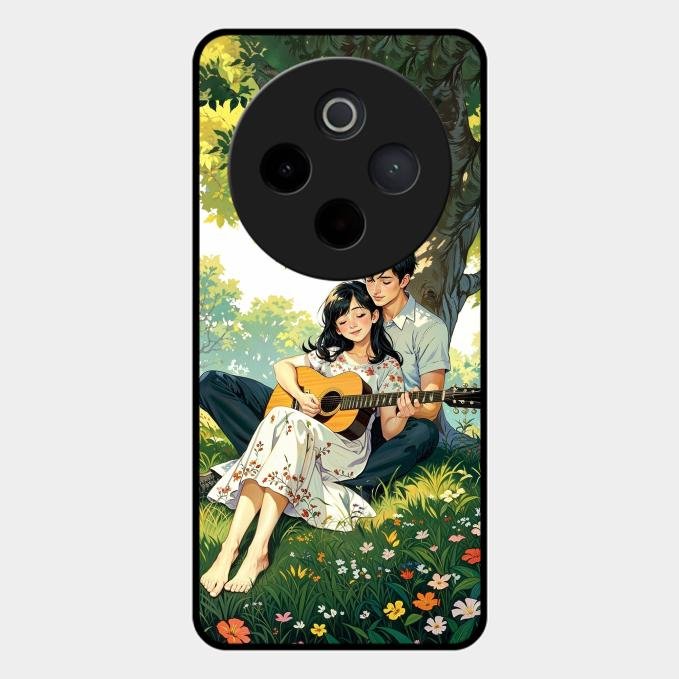 Strings of Love Glass Case Cover For Vivo T4 5G