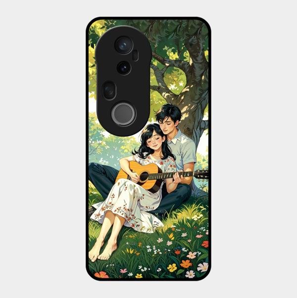 Strings of Love Glass Case Cover For Vivo T4 Ultra 5G