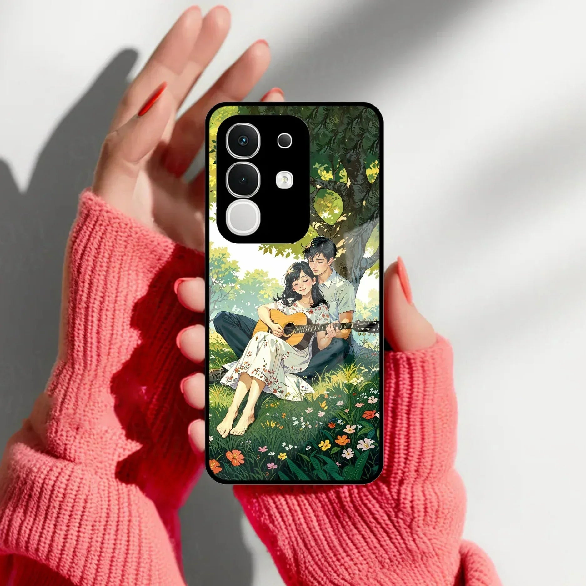 Strings of Love Glass Case Cover For Vivo - ShopOnCliQ