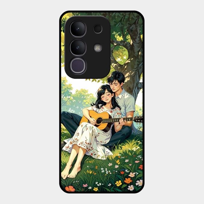 Strings of Love Glass Case Cover For Vivo T4X 5G