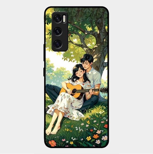 Strings of Love Glass Case Cover For Vivo V20 Se