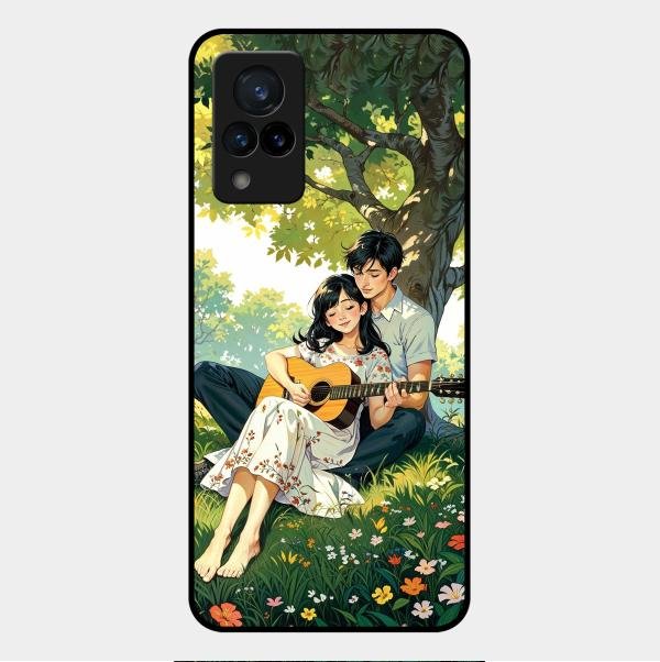 Strings of Love Glass Case Cover For Vivo V21 5G