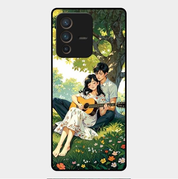 Strings of Love Glass Case Cover For Vivo V23 Pro 5G