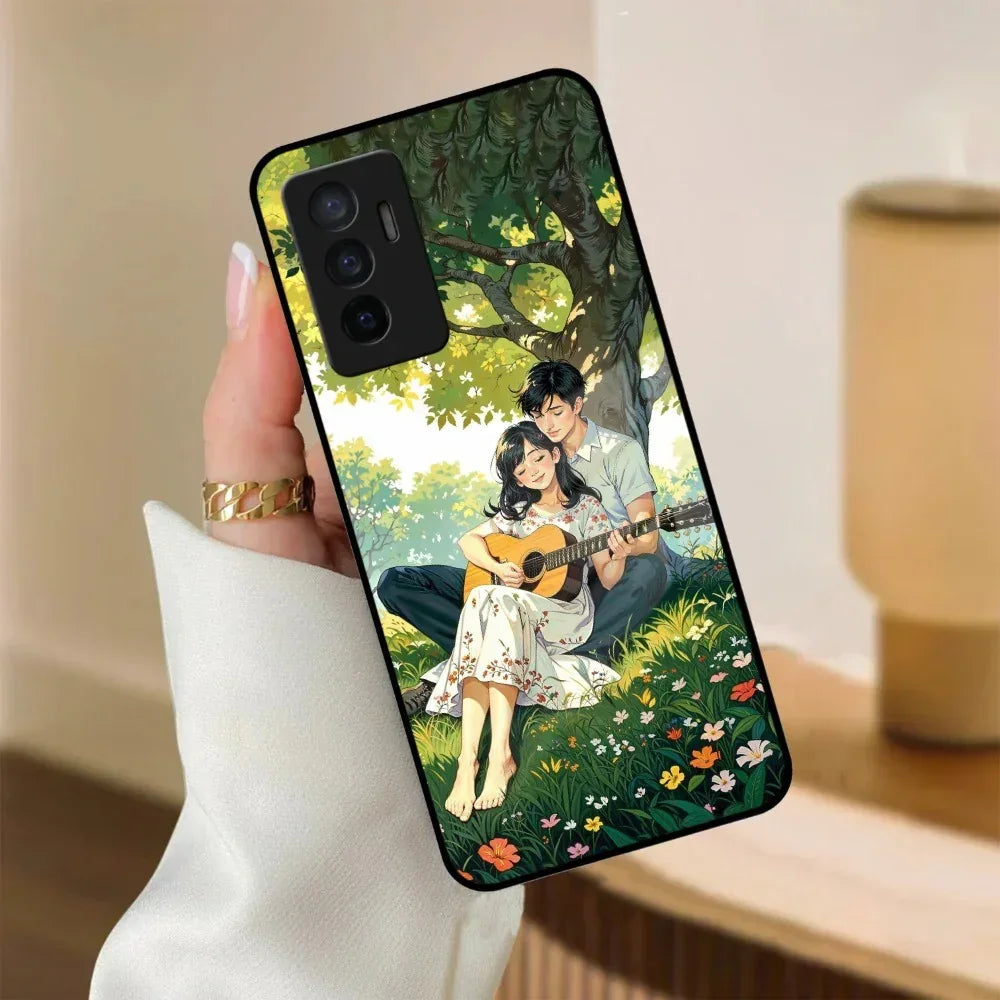 Strings of Love Glass Case Cover For Vivo - ShopOnCliQ