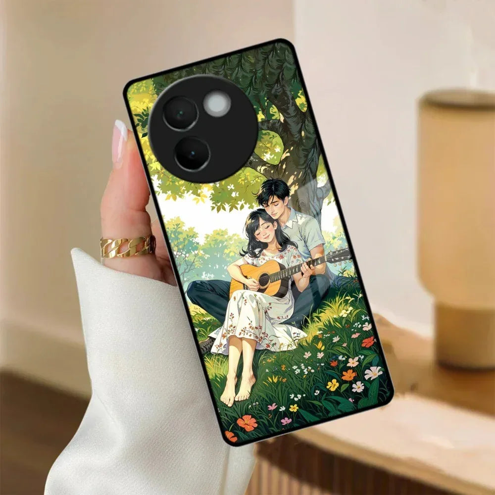 Strings of Love Glass Case Cover For Vivo - ShopOnCliQ