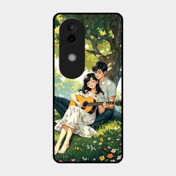 Strings of Love Glass Case Cover For Vivo V40E 5G