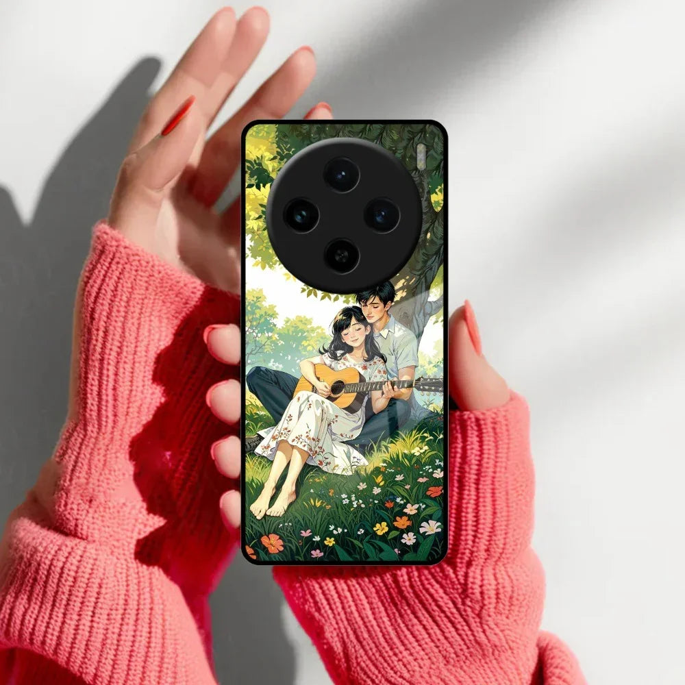 Strings of Love Glass Case Cover For Vivo - ShopOnCliQ