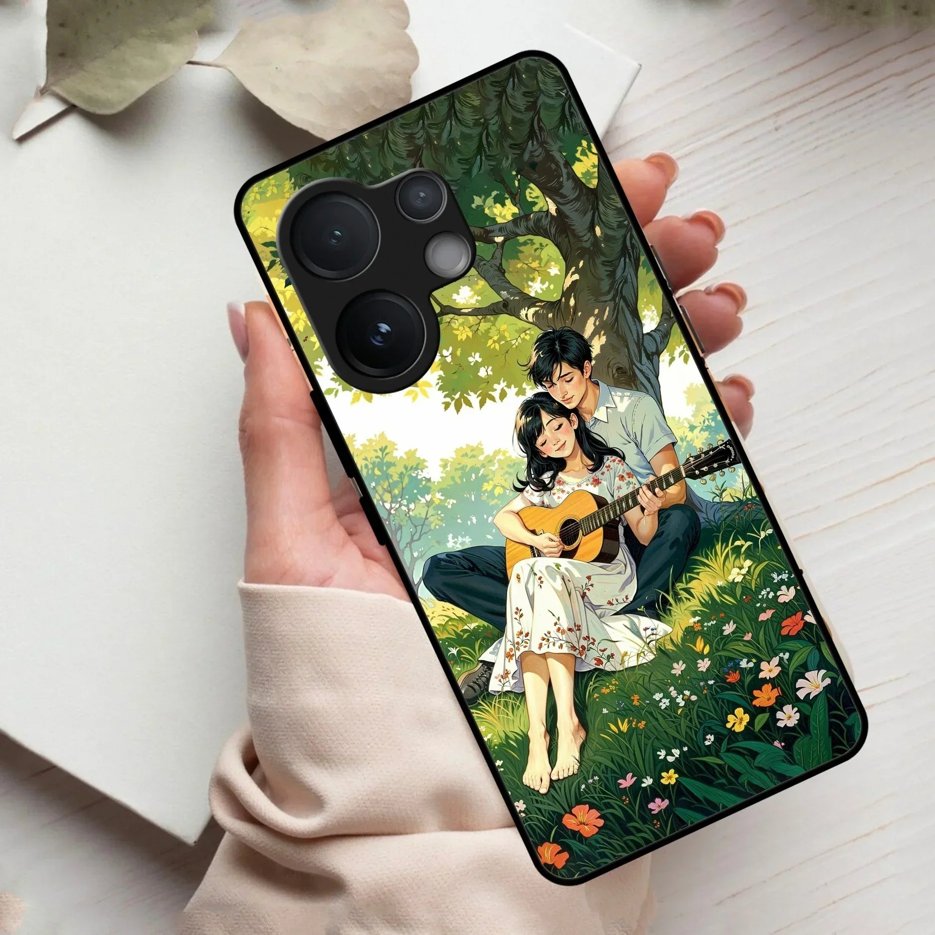 Strings of Love Glass Case Cover For Vivo - ShopOnCliQ
