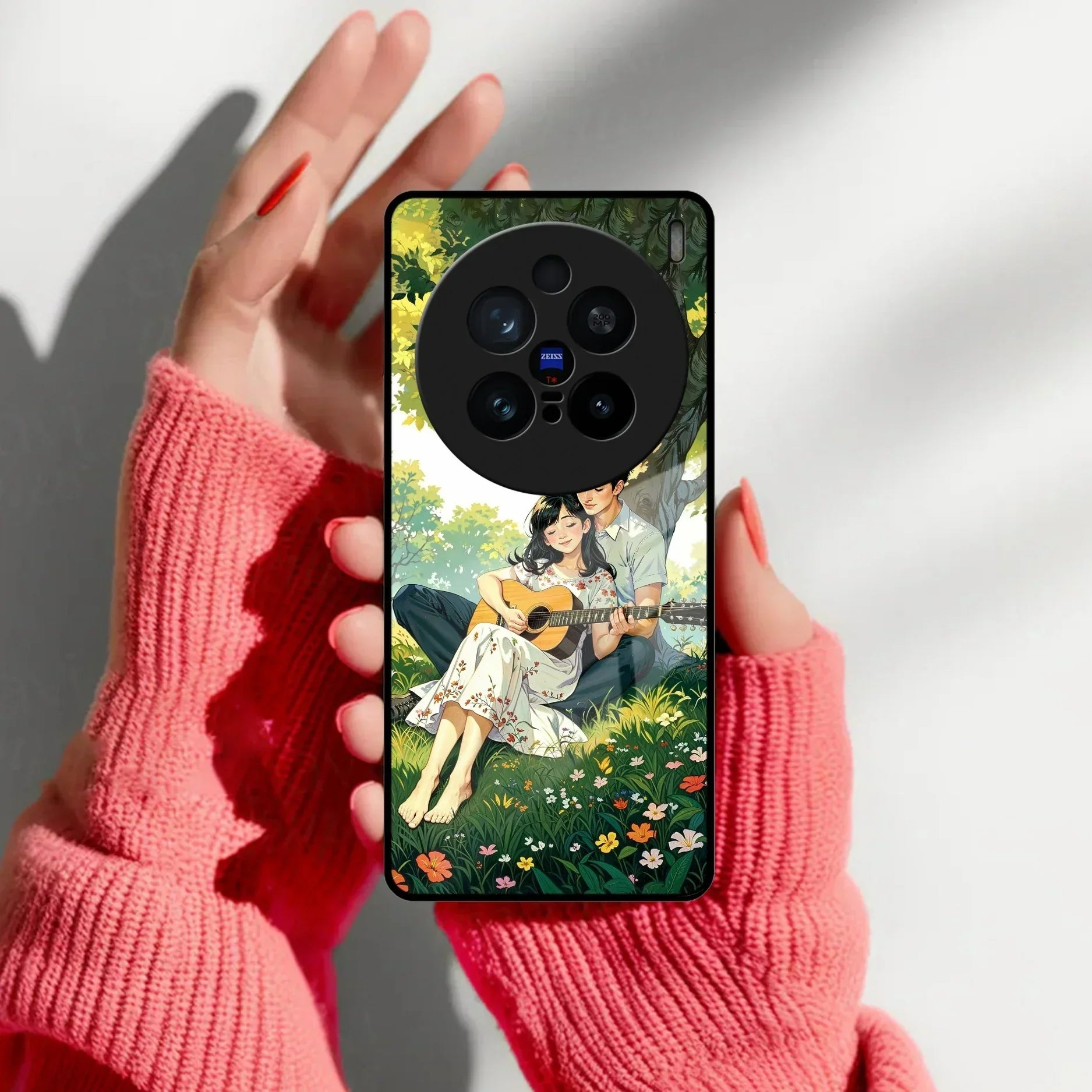 Strings of Love Glass Case Cover For Vivo - ShopOnCliQ