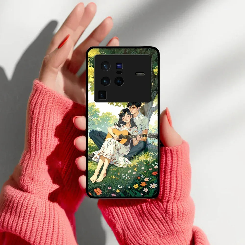 Strings of Love Glass Case Cover For Vivo - ShopOnCliQ