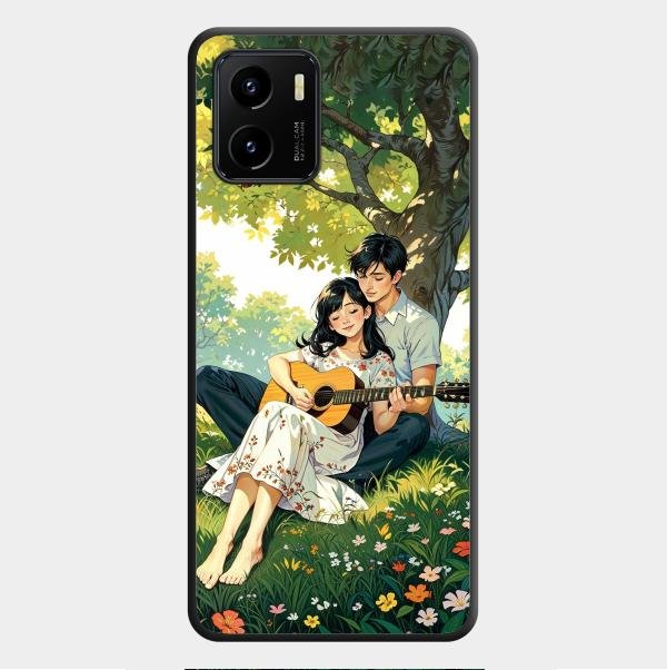 Strings of Love Glass Case Cover For Vivo Y01