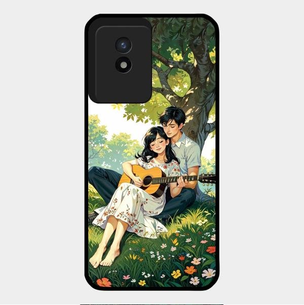 Strings of Love Glass Case Cover For Vivo Y02T