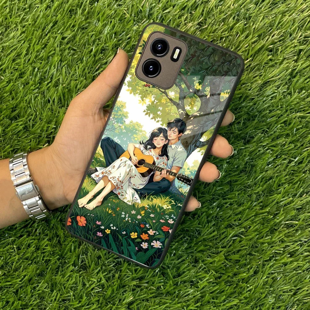 Strings of Love Glass Case Cover For Vivo - ShopOnCliQ
