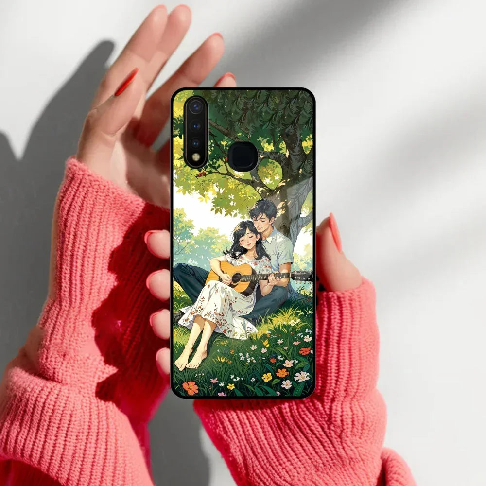 Strings of Love Glass Case Cover For Vivo - ShopOnCliQ