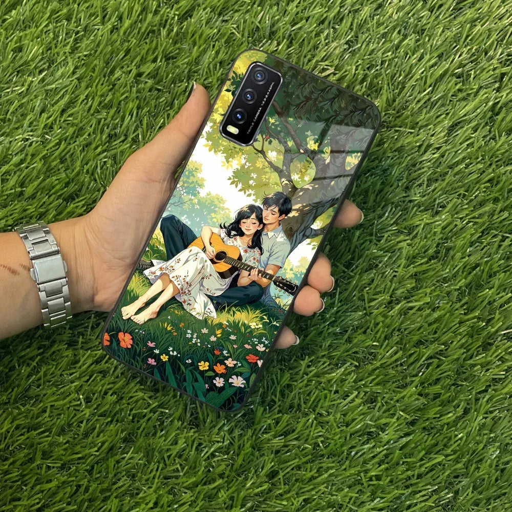 Strings of Love Glass Case Cover For Vivo - ShopOnCliQ