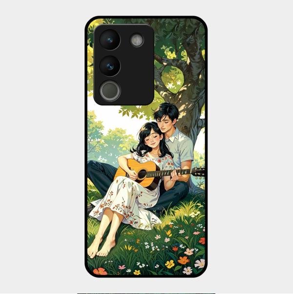Strings of Love Glass Case Cover For Vivo Y200 5G