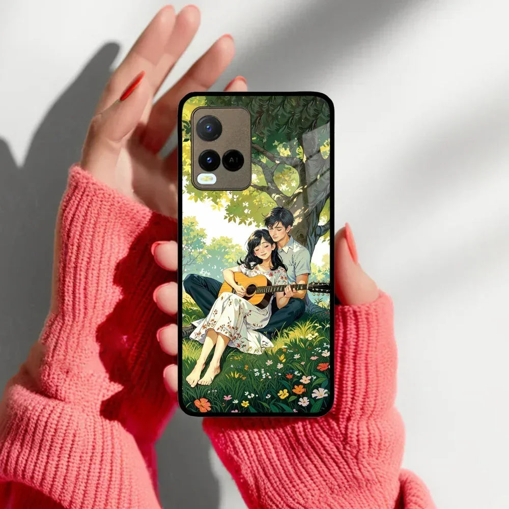 Strings of Love Glass Case Cover For Vivo - ShopOnCliQ
