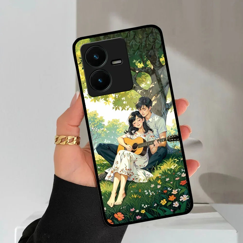 Strings of Love Glass Case Cover For Vivo - ShopOnCliQ