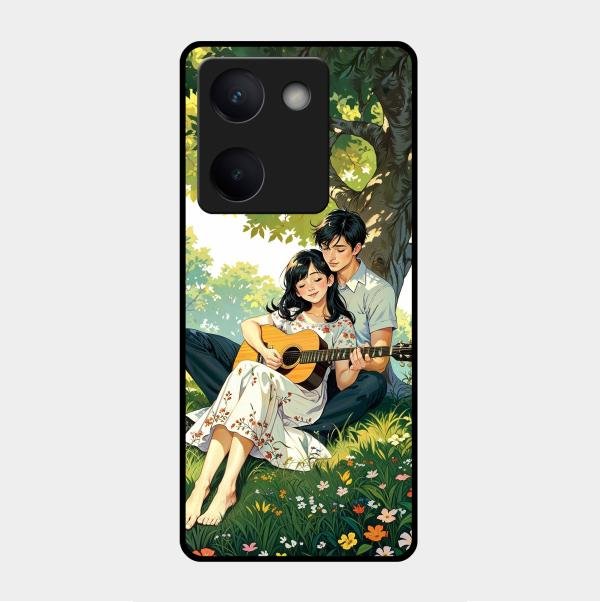 Strings of Love Glass Case Cover For Vivo Y300 Plus 5G