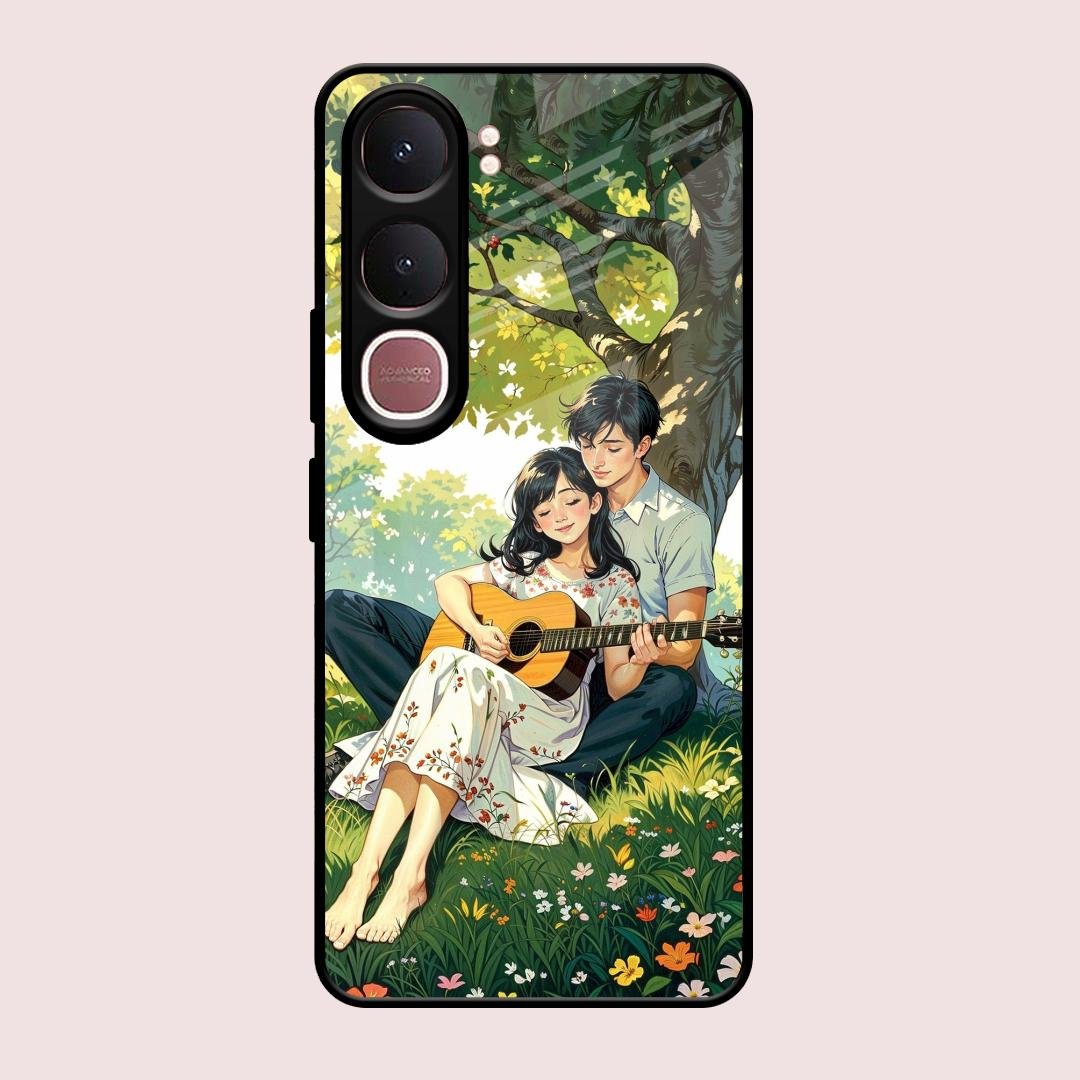 Strings of Love Glass Case Cover For Vivo Y31 5G